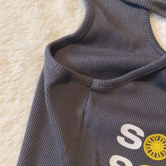 SoulCycle Dark Gray Ribbed Racerback Tank Size S - Picture 7 of 11